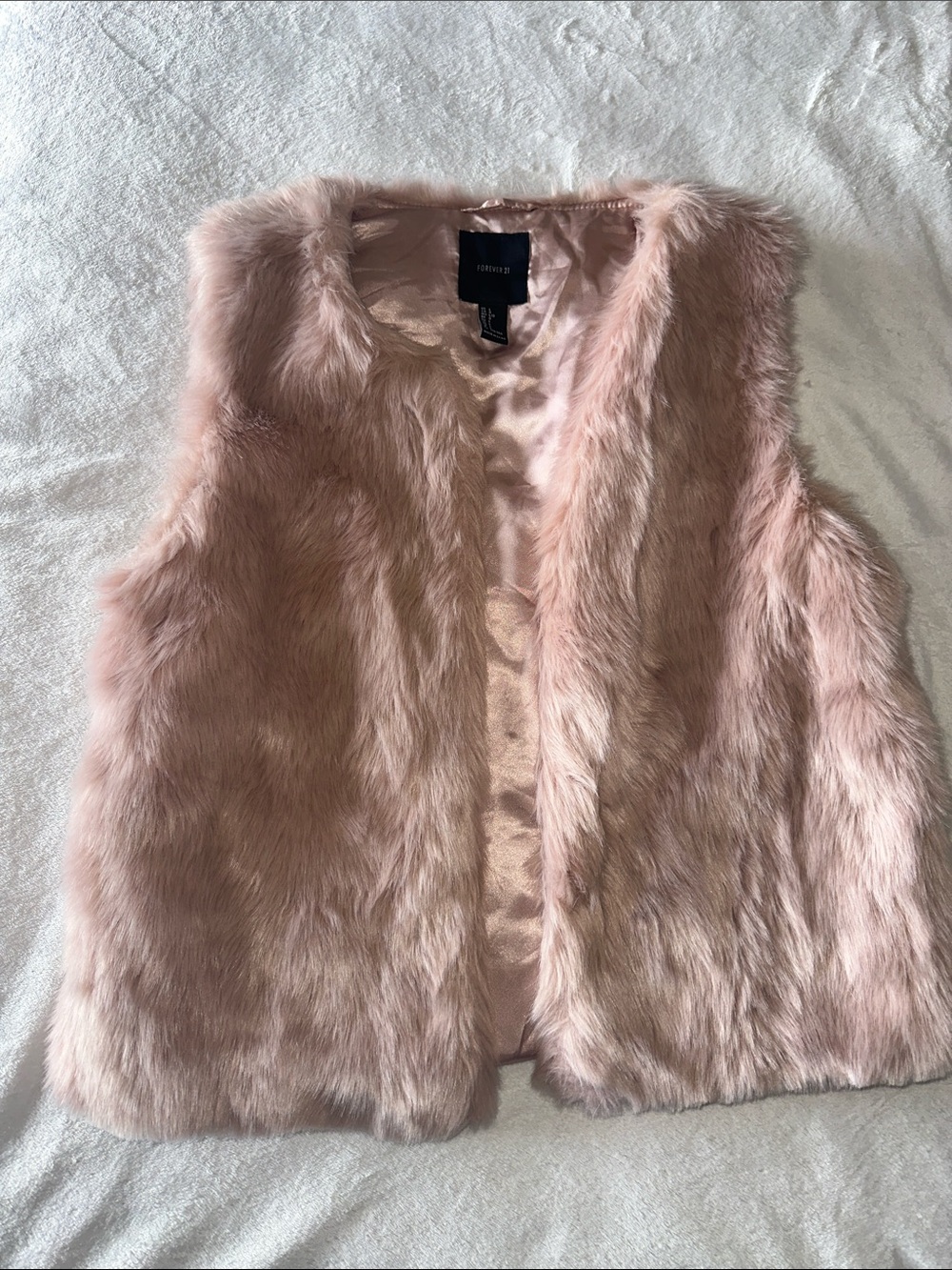 Pink Faux Fur Vest